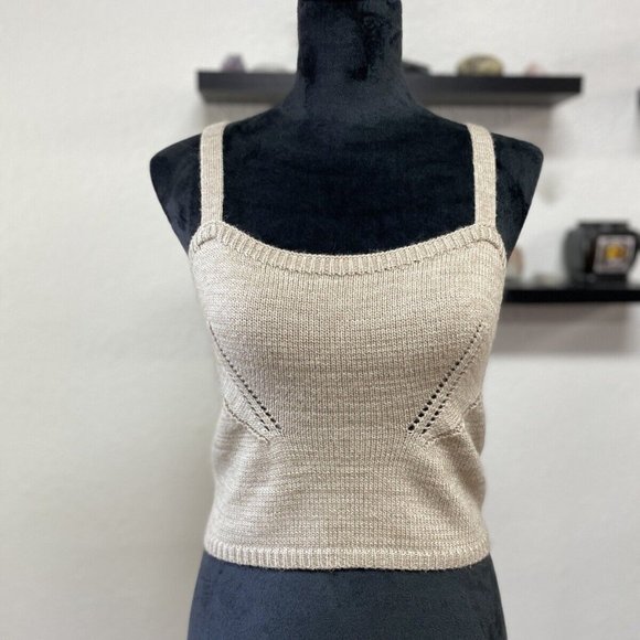 Shopbop English Factory Sweater Tank Style # EFACT30509 Wool Cropped Camisole XS - Picture 7 of 11